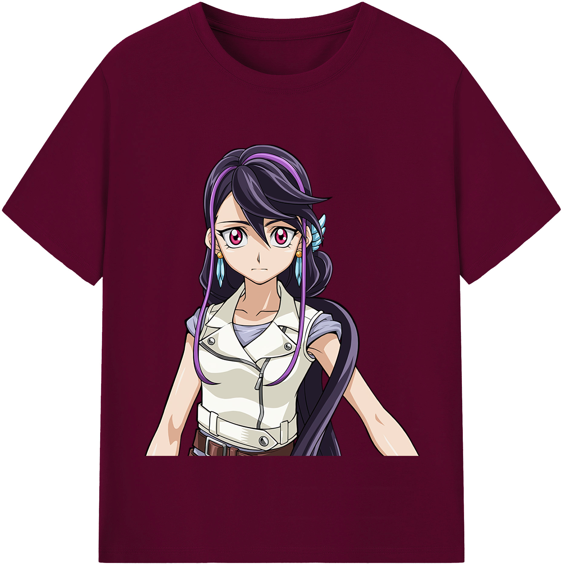 （画像用） 遊☆戯☆王 Yu-Gi-Oh! レディースカジュアルプリントTシャツ（綿100％）